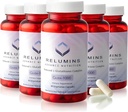 Relumins L Glutathione Supplement Kompleksi - Alfa Lipoic Acid & Rose HIPS Capsules ile Nourished & Smoother Skin, 60 Caps x 5 Şişes