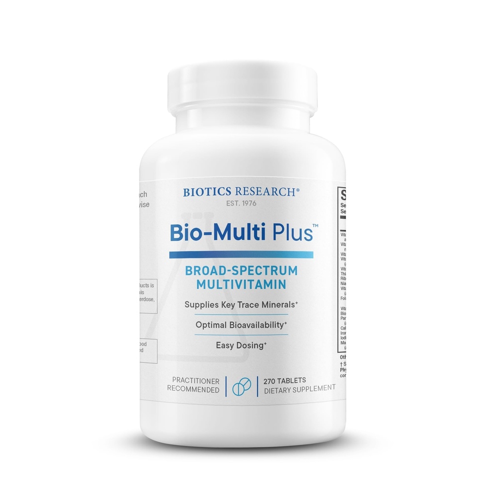 Biotics Research Bio-Multi Plus - Robust Foundational Multivitamin/Mineral Formula, Περιέχει Φυτικά Ορυκτά
