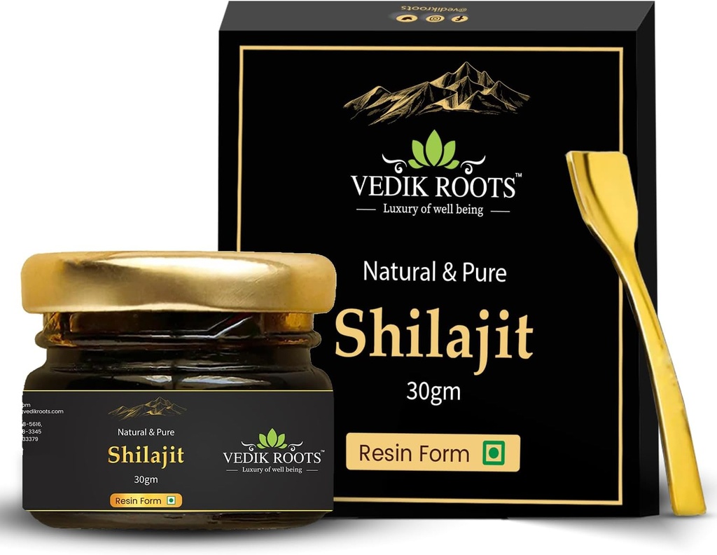 Pure Himalayan Shilajit Resin – Gold Grade 800mg 