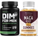 SMNutrition Maca Root Gummies & 300 mg DIM Supplement for Men for testosteron and Performance Support | Invigorating Maca Gummies Kompleks (30 hizmet) with DIM Complex for Men (60 hizmet)