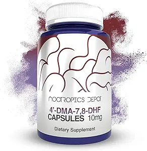 Nootropics Depot 4'-DMA-7,8-DHF Capsules | 10 mg | 90 Kont | 4'-DMA-7,8-Dihidrxyflavone
