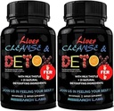 Araştırma Laboratuvarları 2 Pack Doktor Premium Liver Detox Cleanse & Support w/Milk Butle, Beet Root, Dandelion. 23 Güçlü Detoxification için Güçlü Herbs