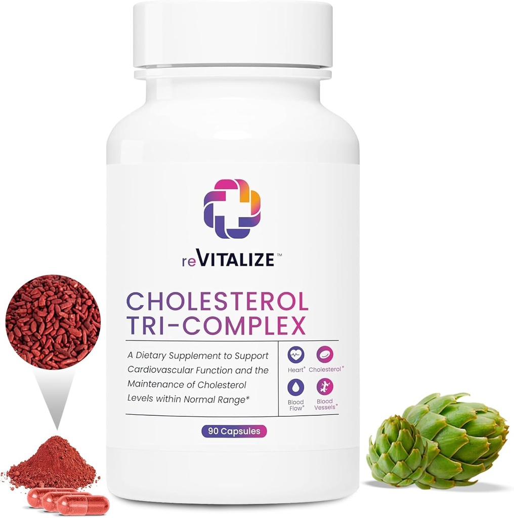 Cholesterol Support Supplement 90 Hizmet - Sağlıklı Yaşam Tarzını Destekliyor | Sağlıklı Lipid Seviyelerini Korumaya Yardımcı Olun - Red Yeast Rice & CoQ10 | Size Achieve Healthier & More Vibrant Lifestyle
