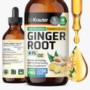 BIO KRAUTER Ginger Root Extract - φυσικά συμπληρώματα Ginger για τη συνολική ευεξία - Αλκοόλ και ζάχαρη δωρεάν - Vegan σταγόνες 4 fl.Oz.