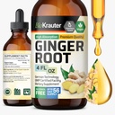 BIO KRAUTER Ginger Root Extract - Natural Ginger Supplements for General Wellness - Alkol ve Şeker Free - Vegan Drops 4 Fl.Oz.
