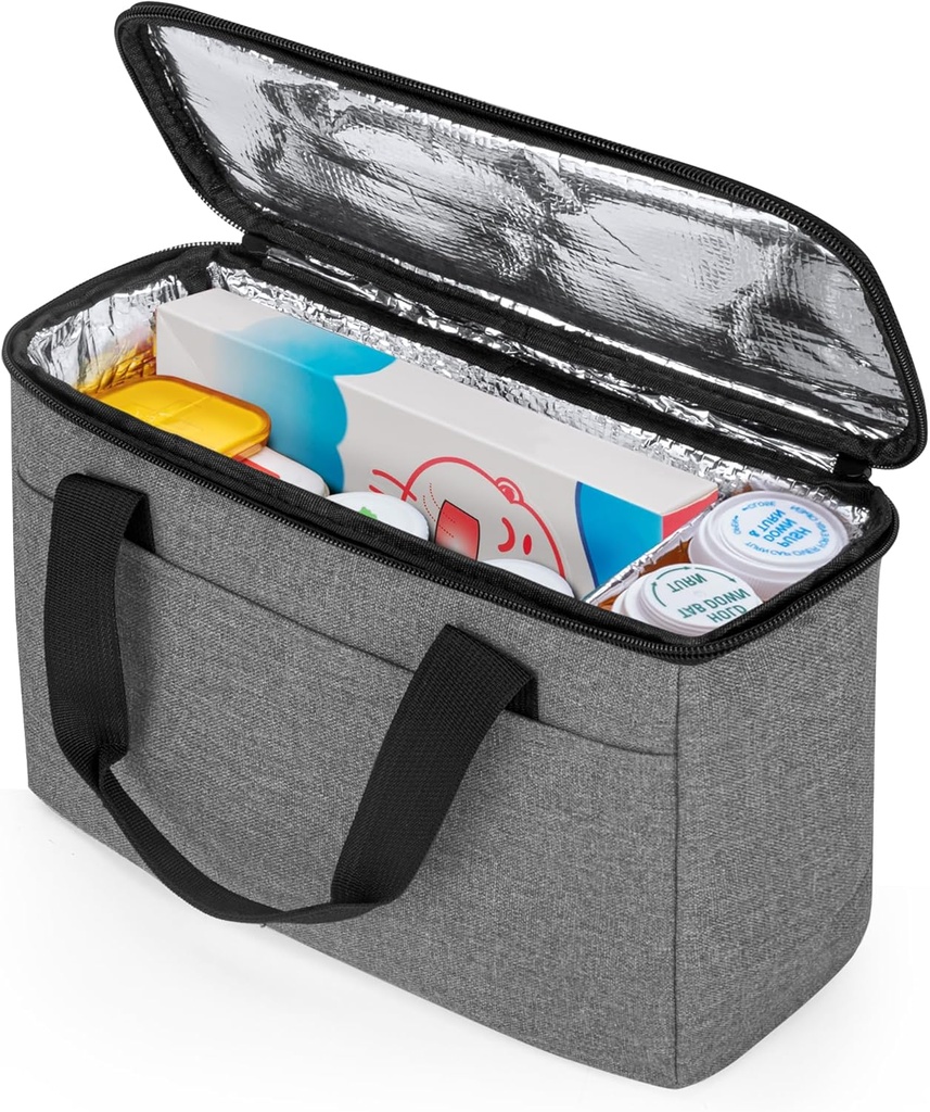 Trunab İlk Yardım Bag Küçük Tıp Depolama Davasını Boşaltırdım, İlaç Koruma Bag, Seyahat Pill Şişe Prescription, Insulin, Supplements or Medical Materials Grey, (Bag Only)