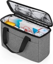 Trunab İlk Yardım Bag Küçük Tıp Depolama Davasını Boşaltırdım, İlaç Koruma Bag, Seyahat Pill Şişe Prescription, Insulin, Supplements or Medical Materials Grey, (Bag Only)