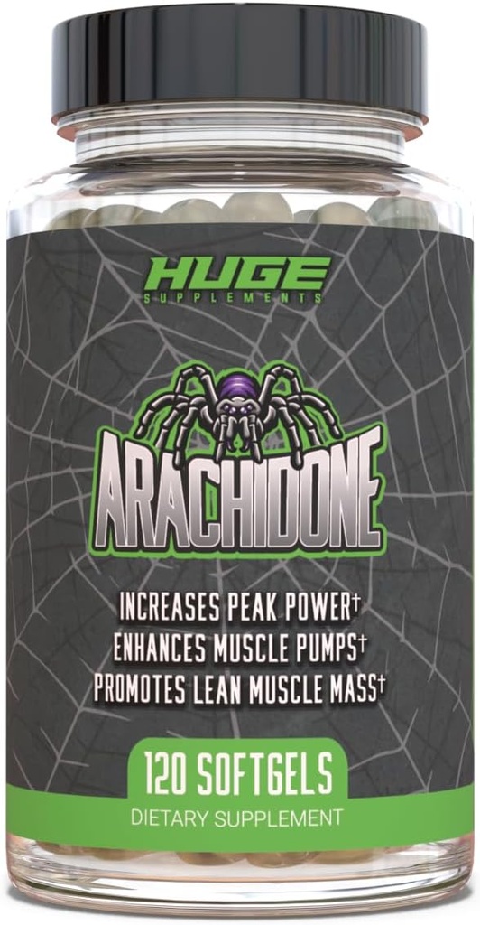 Büyük Supplements Arachidone, Arachidonic Asit Supplement, Lean Mass & Artan Güçlü, En yüksek 1000 mg Per Servis, 120 Softgels