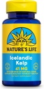 Nature's Life İzlandaic Kelp 41 mg - Sea Kelp Iodine Supplement from İzlandacaic Seawater - Yourroid Support for Women and Men with 225 Hotel Natural Iodine - 60-Day Garanti, 250 Hizmet, 250 Tablet,