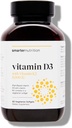 SMARTERNUTRITION Βιταμίνη Vegan D3 5000 IU + Φυσική Βιταμίνη K2 1100 mcg σε Βιολογική Καρύδα & Ελαιόλαδο - D3 K2 συμπλήρωμα για Ανοσοποιητική & Οστική Υποστήριξη - 60 Softgels[30 Day Supply]