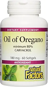 Oregano'nun Doğal Faktörleri - Sağlıklı Immune Sistem Fonksiyonlarını Destekler - Zeytinyağı ve Vitamin E - Non-GMO Anti Supportoxy Supplement - 60 Softgels (60 Hizmet)