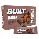 İnşa edilen Bar, Puff protein Bars, Brownie Batter Puff, 17g Protein Snacks, On-The-Go Bars, Only 140 Calories, 6g Sugar, Collagen, Gluten Free, 12 Count