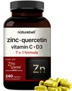 NatureBell ψευδάργυρος Quercetin με βιταμίνη C & D3, 240 κάψουλες 