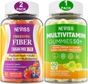NEVISS Sche - Women & Men's 50+ Multivitamin 1 Pack ve Prebiyotik Fiber 2 Pack