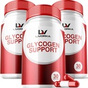 3 Pack - Glycogen Support, Glycogen Control Advanced Formula, Glycogen Capsules, Glycogen Fix with Powerful Materialss, 30 Capsules Per Şişe 90 Days