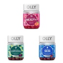 OLLY Undeniable Beauty Gummy, 60 Count & Flawless Kompleksion Gummy, Clear ve sağlıklı Skin Support - 50 Kont ( 1) & Glowing Skin Gummy, 25 Day Supply (50 Count)
