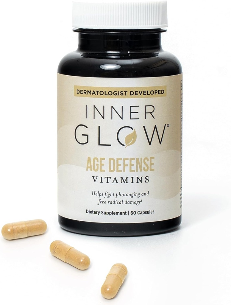 Yaş Savunma Vitaminleri - Dermatolog ve Plastik Cerrah fotoğraflama ve Melasma, Polypodium Leucotomos Antioksi Formula - Vegan, Gluten-Free - 60 Capsules