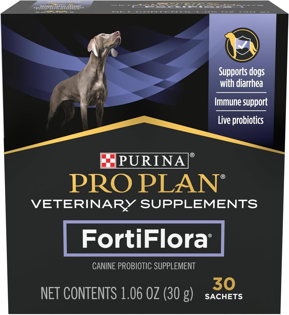 Purina Pro Σχέδιο Κτηνιατρικά Συμπληρώματα FortiFlora Dog Probiotic Supplement, Canine Nutritional Συμπλήρωμα - 30 ct. Κουτί