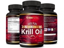 Antarktika Krill Oil Softgels 100% Pure with Omega-3 EPA DHA Astaxanthin 1000 mg per Day (2 Softgels). ABD'de Made in the USA