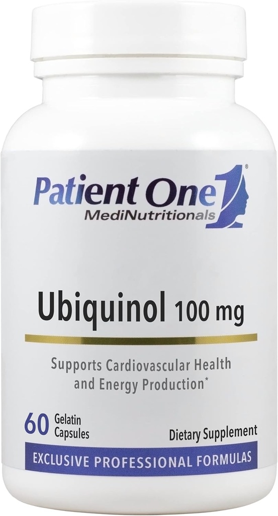 Hasta Bir Ubiquinol 100 mg | Kalp ve Vascular Sağlığı Desteklemek için Tamam* | CoQ10 Aktif Antioksi Formları | 60 Capsules