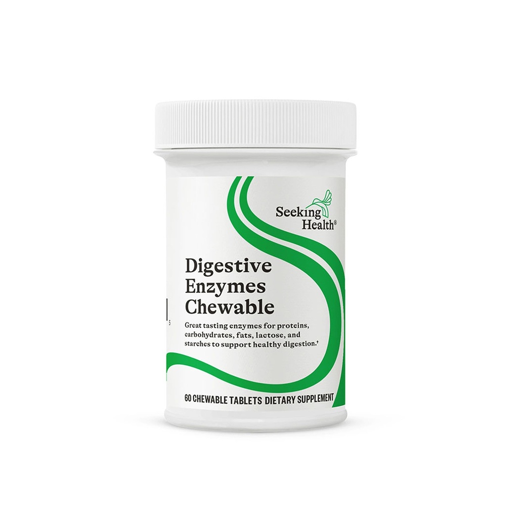 Επιδιώκοντας την Υγεία Digestive Ένζυμα Chewable, Vegan και χορτοφάγους Enzymatic συμπλήρωμα για την υποστήριξη Υγιούς Διέγερσης και Digestive άνεση με αμυλάση, Protease, και Lipase (60 δισκία)