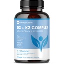 Pure Micronutrients D3 K2 Supplement | MK7 100mcg, D3 5000 iu,dis + BioPerine | Muscle & Bone Health, Heart, Immunity & Energy Support | Vegan 60 Capsules