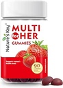 Nature's Key Women's Strawberry Flavored Multivitamin Gummies, 90 Count, Immune Support, 18 Essential Vitamins, Niacin, Pantothenic Acid, Biotin,uba & Folic Acid
