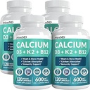 Kadınlar ve Erkekler için 4in-1olik Tamamları - D3 K2 5000 IU Supplement, Kalp, Bones & Body Defenses - Gluten-Free, Vegan-Friendly (480 ct)