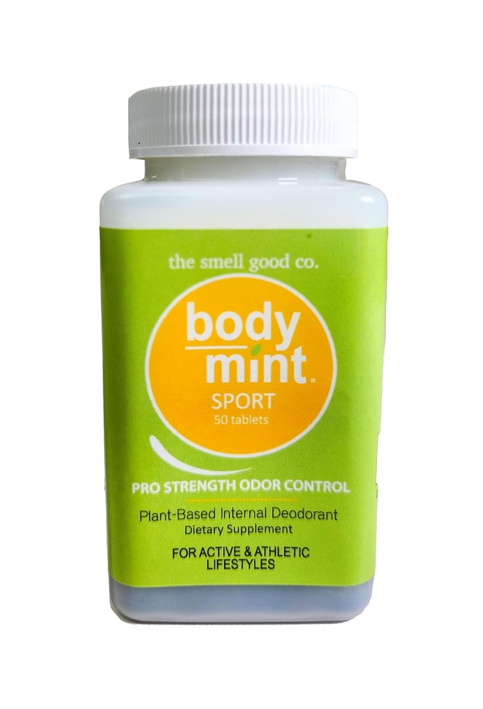 Body Mint Sport, Ekstra Kuvvetli Chlorophyll Full Body Freshness, alüminyum-Free Plant-Based Internal Deodorant, Active and Athletic Lifestyles için Tasarlanmış, 50 sekme