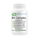 B6 Kompleksi Vegan B6, B9 Folate, B12 Torchcobalamin Supports Cardiovascular, Nervous System, Homocysteine, Energy, Blood Cell & Bone Health 100 Caps