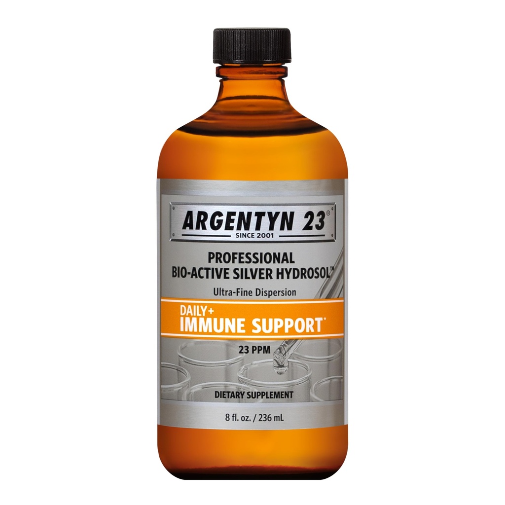 Argentyn 23 Profesyonel Immune Support - Colloidal Silver, Bio-Active Silver Hydrosol, 23 ppm, Liquid Twist Top, 8 Fl Oz (236 mL)