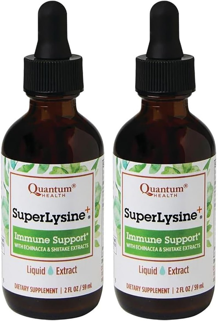 Quantum Super Lysine+ Liquid Extract 2 fl oz (59 ml) Υγρό (πακέτο του 2)