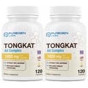 Puregen Laboratuvarları Tongkat Ali, hizmet başına 200 ila 1, 1020 mg, [Yüksek Potency] Total 240 Capsules - Erkeklerin Sağlık Desteği 20 mg Tribulus Terrestris | ABD'de Yap, Gluten Free, Made in USA