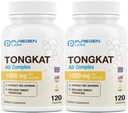 Puregen Laboratuvarları Tongkat Ali, hizmet başına 200 ila 1, 1020 mg, [Yüksek Potency] Total 240 Capsules - Erkeklerin Sağlık Desteği 20 mg Tribulus Terrestris | ABD'de Yap, Gluten Free, Made in USA