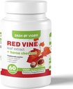 Dash of Vigor Red Vine Leaf Extract (Vitis Vinifera) and Horse Chestnut Extract, Red Vine Extract for Healthy Skin, Leg Veins, Circulation, and Heart, 1500 mg, 60 Capsules