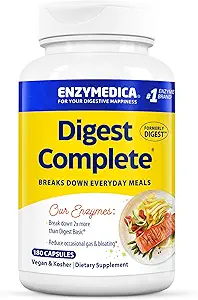 Enzymedica Digest, Full-Range, Günlük Digestive Enzymes, Hızlı Gaz ve Bloating Relief, 180 Count (FFP)