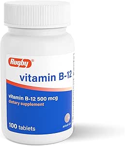 RUGBY Vitamin B-12 500 MCG 100CT Pack of 1