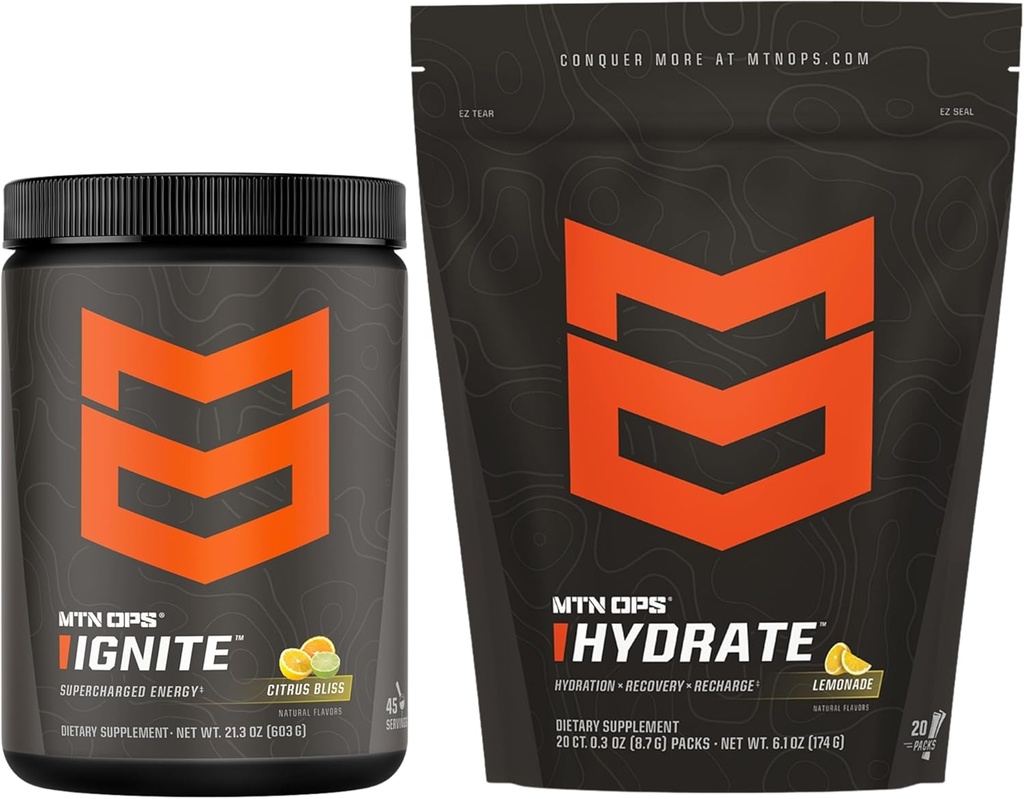 MTN OPS Ignite Citrus Bliss + Hydrate Lemonade