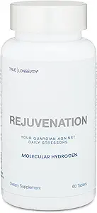 DRINK HRW Rejuvenation Molecular Hydrogen Water Tablets: 12 ppm H2 - Hydrogen & Magnesium Supplement, Supports Energy Production, Recovery, Cognitive Function (Unflavored 60ct)