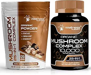 WELLNESS LABSRX Mushroom Toz 2000 mg - Mushroom Supplement Capsules