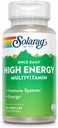 SOLARAY Kadınlar ve Erkekler için Günlük Yüksek Enerji Multivitamini - Enerji Supplements - Immune Support w/Vitamin C, A, D ve E, Vitamin B Kompleksi, Trace Minerals, 60-Day Garanti, 30 Serv, 30 VegCaps