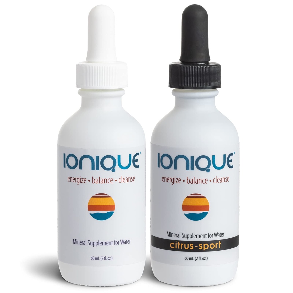 Su için Mineral Supplement - Ultra-Premium Mineral Su - Magnezyum, Trace Mineral & Electrolyte Hydration System, Mineralize Filtrelenmiş ve RO Water, İki 2 oz Şişeler Sıvı Durağı