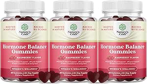 Ισορροπία ορμονών για τις γυναίκες Gummies όλων των ηλικιών - PMS συμπλήρωμα υποστήριξης για τις γυναίκες να ρυθμίσει εμμηνορρυσιακό κύκλο & ορμονική ισορροπία Εμμηνόπαυση & Mood Swings με βιταμίνη B6 & Dong Quai - 60 μάσημα - 3 συσκευασίες