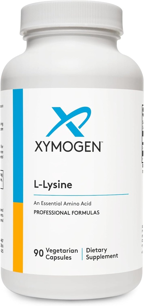 XYMOGEN L-Lysine 1000 mg Capsules - Kolajn'ın Synthesis'ini desteklemek için asit Supplement, Arginine (90 Capsules) Yüksek Intake'ye Denge Sağlıyor