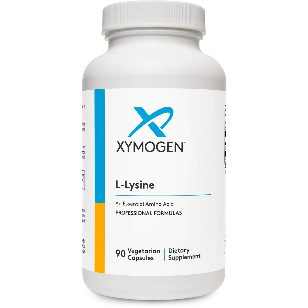 XYMOGEN L-Lysine 1000 mg Capsules - Kolajn'ın Synthesis'ini desteklemek için asit Supplement, Arginine (90 Capsules) Yüksek Intake'ye Denge Sağlıyor
