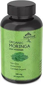 Organik Moringa Capsules | Green Moringa Leaf Supplement for Energy, Metabolism & Immune Support – 120 Capsules, Natural Superfood