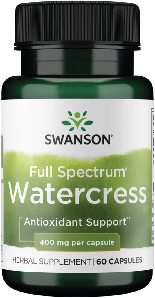 Swanson Full Spectrum Watercress 400 Milligrams 60 Κάψουλες