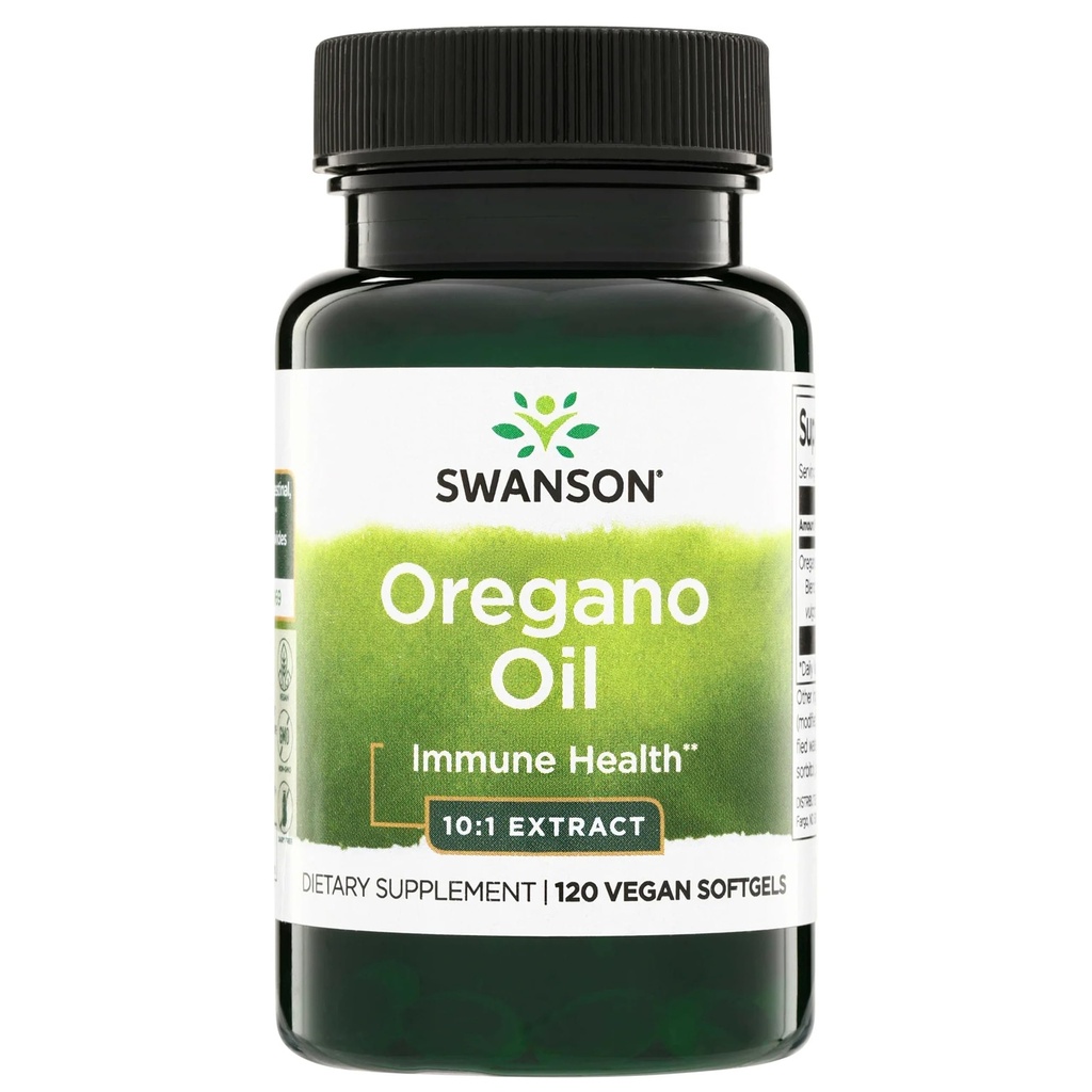 Swanson Oregano Oil 10:1 Ekstraktif Sağlık-Respiratory & Urinary Tract Health Support (120 Softgels, 150 mg Her)