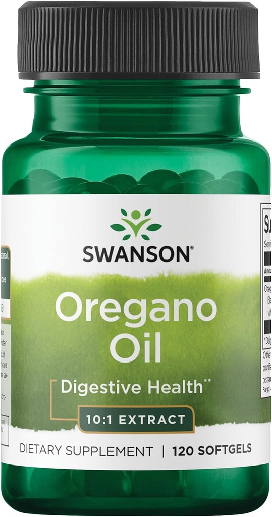Swanson Oregano Oil 10:1 Ekstraktif Sağlık-Respiratory & Urinary Tract Health Support (120 Softgels, 150 mg Her)