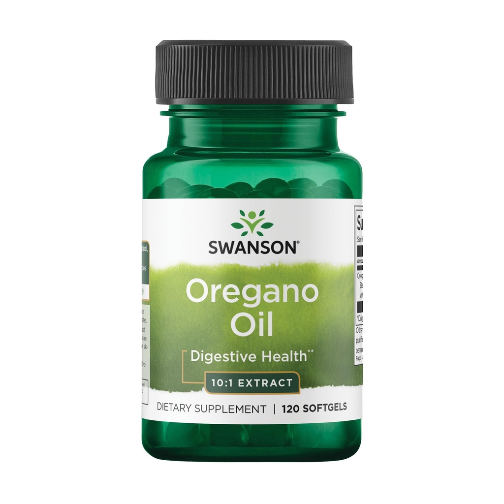 Swanson Oregano Oil 10:1 Ekstraktif Sağlık-Respiratory & Urinary Tract Health Support (120 Softgels, 150 mg Her)